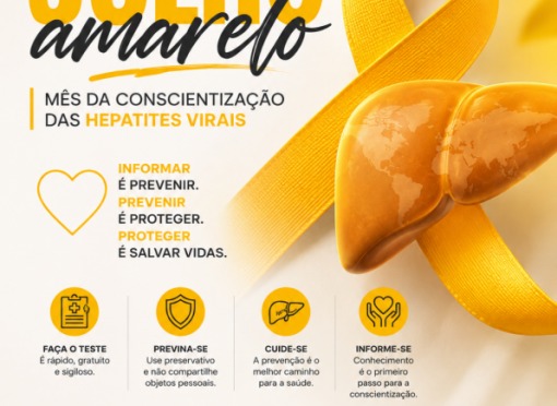 Julho Amarelo alerta para a prevenção e o diagnóstico precoce das hepatites virais