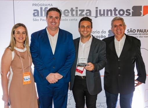 Leme recebeu o Prêmio Excelência Educacional do Programa Alfabetiza Juntos SP