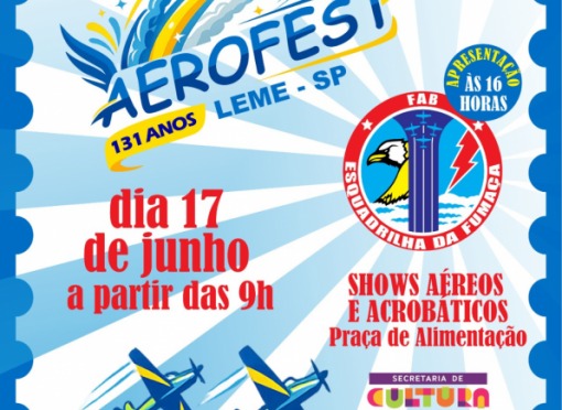 AeroFest 2026 traz a Esquadrilha da Fumaça para Leme em um dos maiores eventos do ano