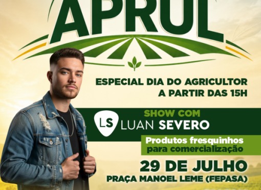 Feira da APRUL celebra o Dia do Agricultor com música, produtos rurais e programação especial