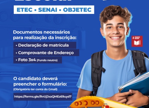 Secretaria de Educação abre inscrições para o Transporte Escolar do 2º semestre de 2026