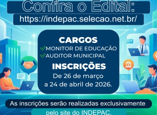 Prefeitura publica edital de Concurso Público 001/2026