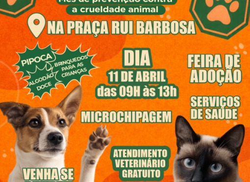 Abril Laranja – Mês de Alerta sobre os maus tratos e crueldade contra animais.
