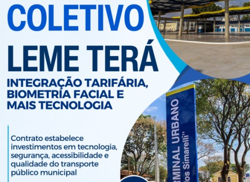 Transporte coletivo de Leme terá integração tarifária, biometria facial e mais tecnologia