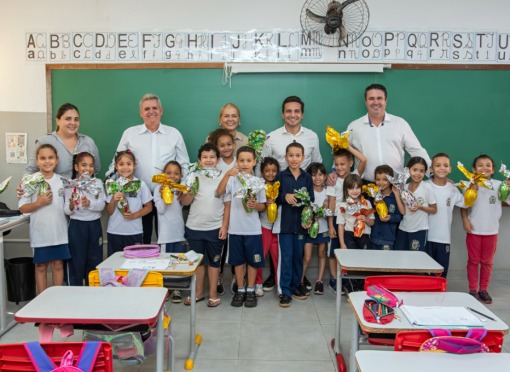 Prefeitura do Município de Leme, através da Secretaria Municipal de Educação realizou a entrega dos Ovos de Páscoa