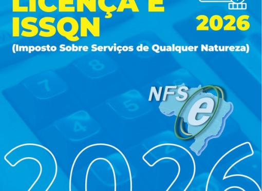 Taxas de licença e imposto sobre serviço de qualquer natureza 2026