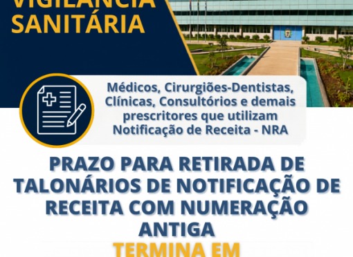 Prazo para retirada de talonários de Notificação de Receita com numeração antiga termina em 17 de julho