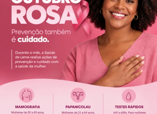 Outubro Rosa – Mês de Conscientização sobre o Câncer de Mama