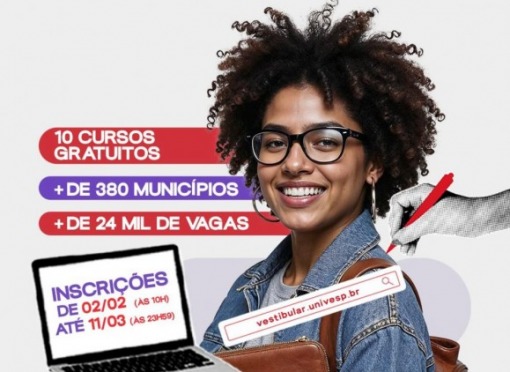 Estão abertas as inscrições para o Vestibular UNIVESP 2026