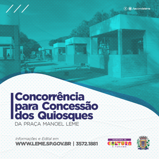 CONCORRÊNCIA DOS QUIOSQUES