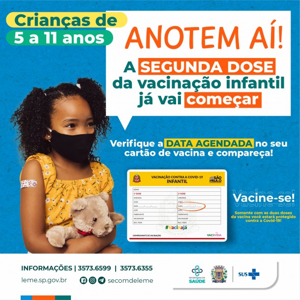 A SEGUNDA DOSE JÁ VAI COMEÇAR A SEGUNDA DOSE JÁ VAI COMEÇAR