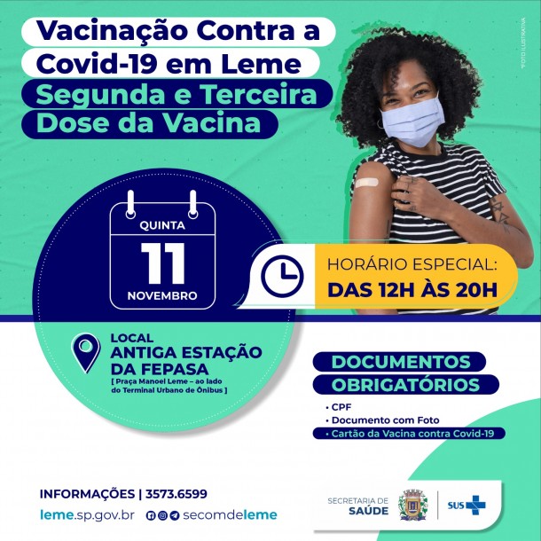 3ª e 2ª Dose - Horário Especial 3ª e 2ª Dose - Horário Especial