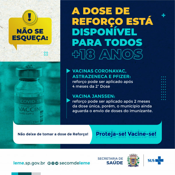 Antecipação - Dose de Reforço Antecipação - Dose de Reforço